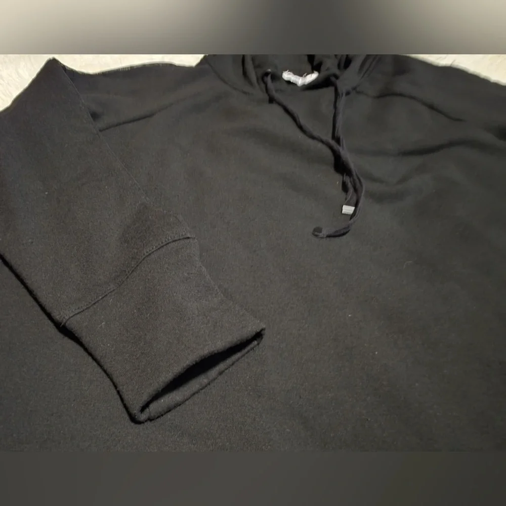 Danskin Women’s Size Large (12-14) Black Hooded Hoodie Pullover EUC - Picture 4 of 5